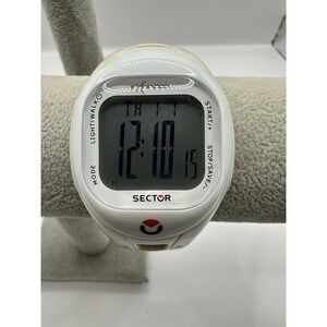 Sector Expander Digital Watch New Battery 40MM 8" Mens White X